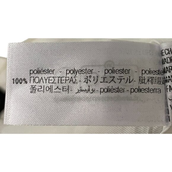 Zara Womens Pants Trouser XXL Ecru Geometric Printed Satin Effect 2761/027 NWT - Picture 12 of 16